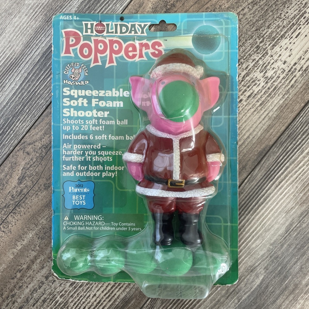NIP 2014 HOG WILD HOLIDAY POPPERS PIG SANTA‎ SUIT
